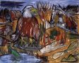Zdzisław Nitka, Orzeł na miejscu katastrofy, olej na płótnie, 160x200 cm, 2011