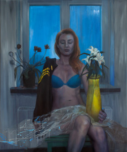 Kaucz Joanna, autoportret z kwiatami