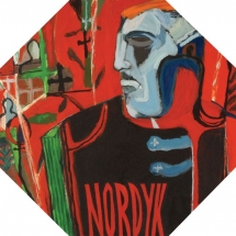 Marek Sobczak, Nordyk, 2002, akryl, tektura, 60 x 60 cm